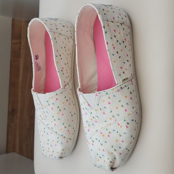 Cream/Confetti Toms - Picture 4 of 6